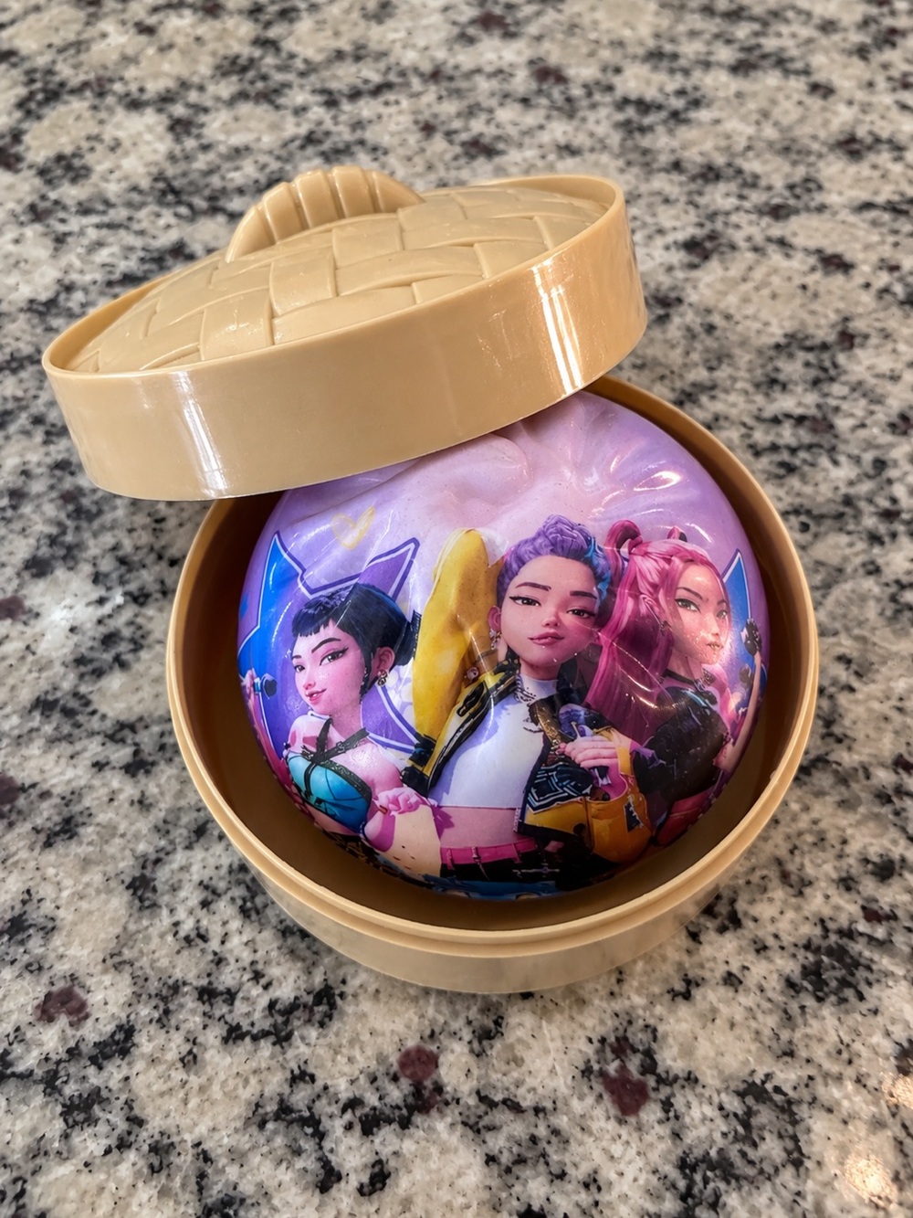 KPOP Demon Hunters Slow Rising Dumpling Squishy Toy – Purple Edition – Brand New